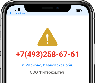 Кто звонил с номера +7(493)258-67-61, чей номер +74932586761