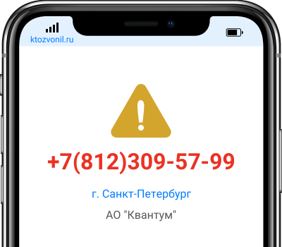 Кто звонил с номера +7(812)309-57-99, чей номер +78123095799