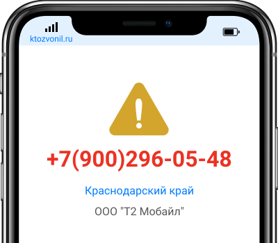 Кто звонил с номера +7(900)296-05-48, чей номер +79002960548