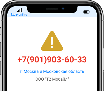 Кто звонил с номера +7(901)903-60-33, чей номер +79019036033