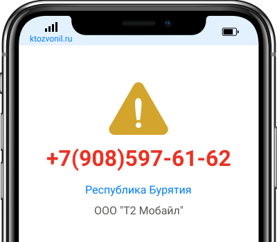 Кто звонил с номера +7(908)597-61-62, чей номер +79085976162