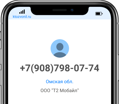 Кто звонил с номера +7(908)798-07-74, чей номер +79087980774