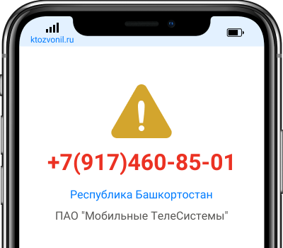 Кто звонил с номера +7(917)460-85-01, чей номер +79174608501