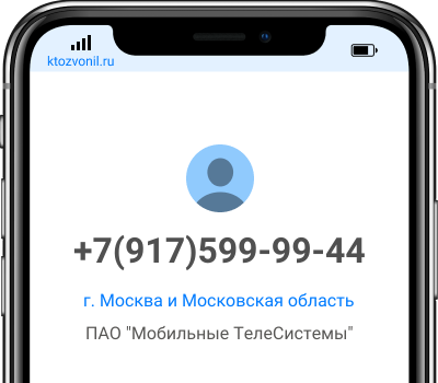 Кто звонил с номера +7(917)599-99-44, чей номер +79175999944