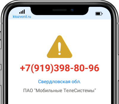 Кто звонил с номера +7(919)398-80-96, чей номер +79193988096