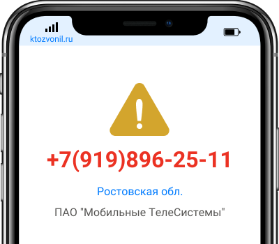 Кто звонил с номера +7(919)896-25-11, чей номер +79198962511