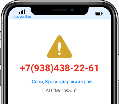 Кто звонил с номера +7(938)438-22-61, чей номер +79384382261