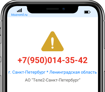 Кто звонил с номера +7(950)014-35-42, чей номер +79500143542