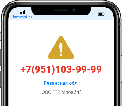 Кто звонил с номера +7(951)103-99-99, чей номер +79511039999