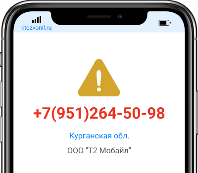 Кто звонил с номера +7(951)264-50-98, чей номер +79512645098
