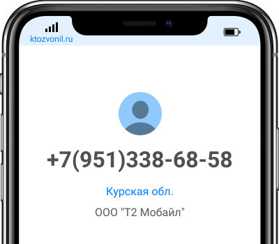 Кто звонил с номера +7(951)338-68-58, чей номер +79513386858