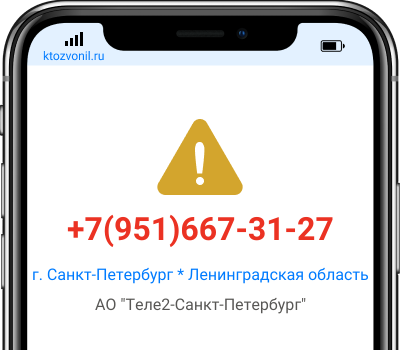 Кто звонил с номера +7(951)667-31-27, чей номер +79516673127