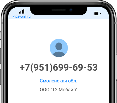 Кто звонил с номера +7(951)699-69-53, чей номер +79516996953