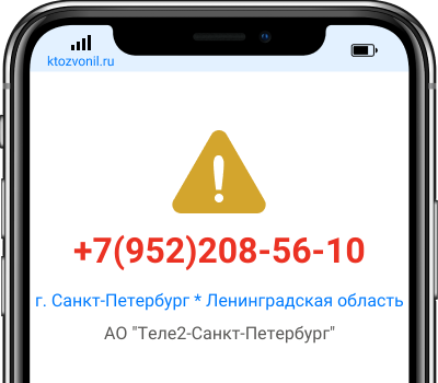 Кто звонил с номера +7(952)208-56-10, чей номер +79522085610
