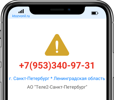 Кто звонил с номера +7(953)340-97-31, чей номер +79533409731