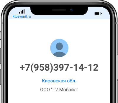 Кто звонил с номера +7(958)397-14-12, чей номер +79583971412