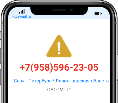 Кто звонил с номера +7(958)596-23-05, чей номер +79585962305