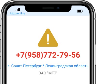Кто звонил с номера +7(958)772-79-56, чей номер +79587727956