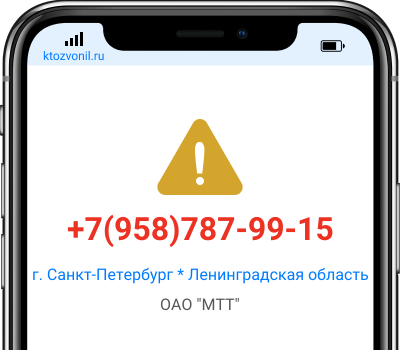 Кто звонил с номера +7(958)787-99-15, чей номер +79587879915