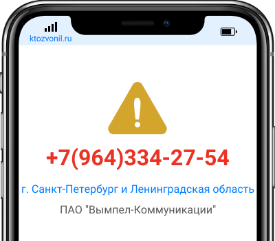 Кто звонил с номера +7(964)334-27-54, чей номер +79643342754