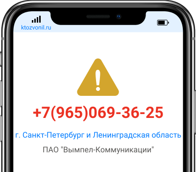 Кто звонил с номера +7(965)069-36-25, чей номер +79650693625