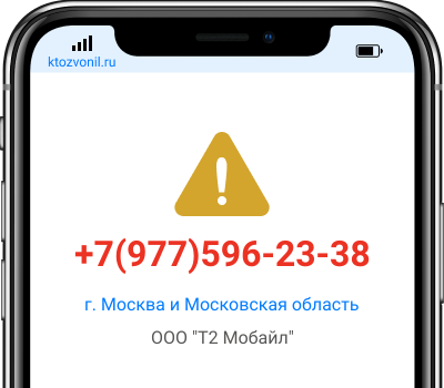 Кто звонил с номера +7(977)596-23-38, чей номер +79775962338