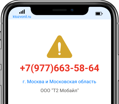 Кто звонил с номера +7(977)663-58-64, чей номер +79776635864