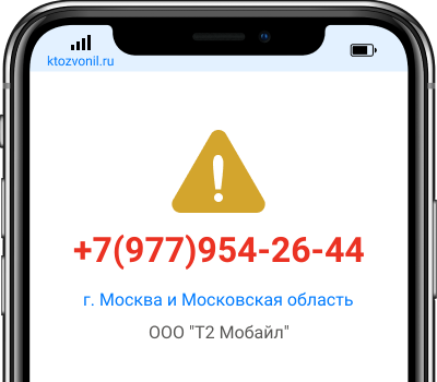 Кто звонил с номера +7(977)954-26-44, чей номер +79779542644