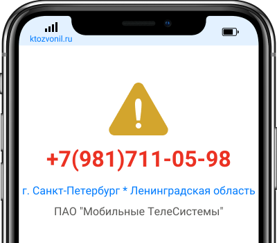 Кто звонил с номера +7(981)711-05-98, чей номер +79817110598