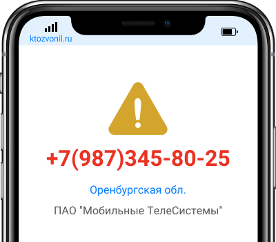 Кто звонил с номера +7(987)345-80-25, чей номер +79873458025