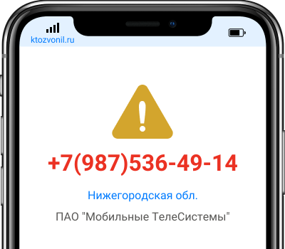 Кто звонил с номера +7(987)536-49-14, чей номер +79875364914