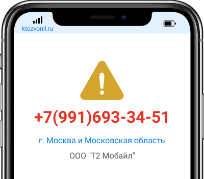 Кто звонил с номера +7(991)693-34-51, чей номер +79916933451