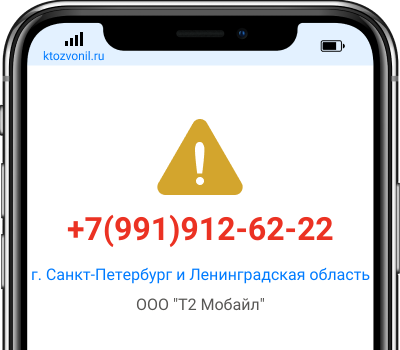 Кто звонил с номера +7(991)912-62-22, чей номер +79919126222