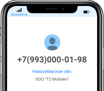 Кто звонил с номера +7(993)000-01-98, чей номер +79930000198