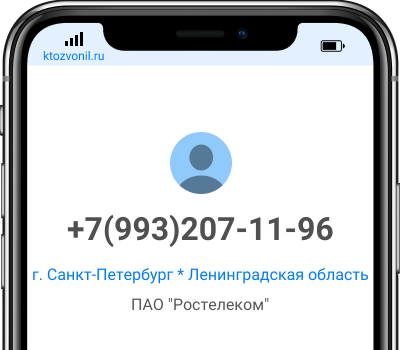 Кто звонил с номера +7(993)207-11-96, чей номер +79932071196