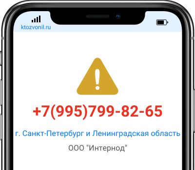 Кто звонил с номера +7(995)799-82-65, чей номер +79957998265