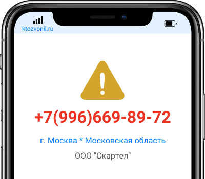 Кто звонил с номера +7(996)669-89-72, чей номер +79966698972