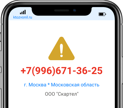 Кто звонил с номера +7(996)671-36-25, чей номер +79966713625