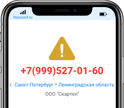 Кто звонил с номера +7(999)527-01-60, чей номер +79995270160