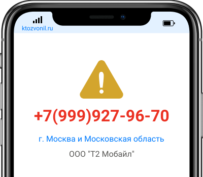 Кто звонил с номера +7(999)927-96-70, чей номер +79999279670